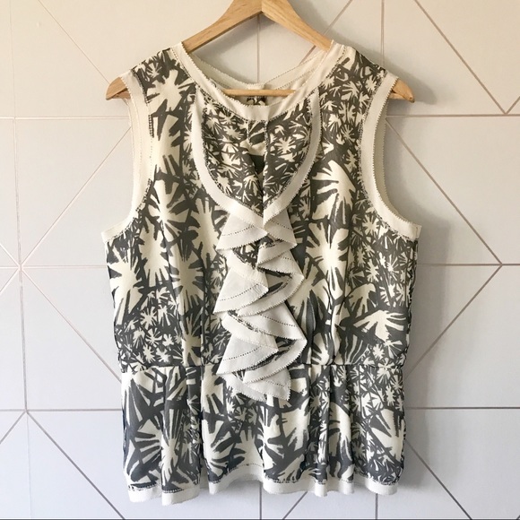 Oscar de la Renta Tops - Oscar de la Renta Silk Sleeveless Blouse